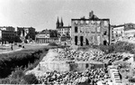 Rovine del ghetto di Łódź alla fine del conflitto mondiale; 1945; (IPN)